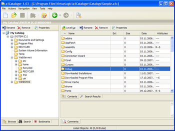 a1Cataloger screenshot 2