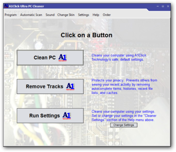 A1Click Ultra PC Cleaner screenshot