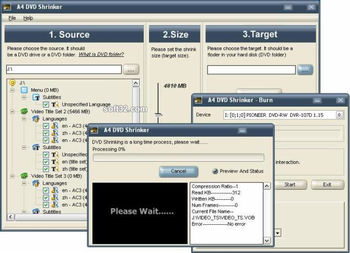 A4 DVD Shrinker screenshot 3