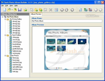 A4Desk Flash Photo Gallery Builder screenshot 3