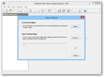 A4Desk Flash Photo Gallery Builder screenshot