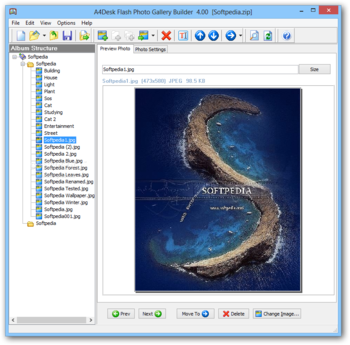 A4Desk Flash Photo Gallery Builder screenshot 3