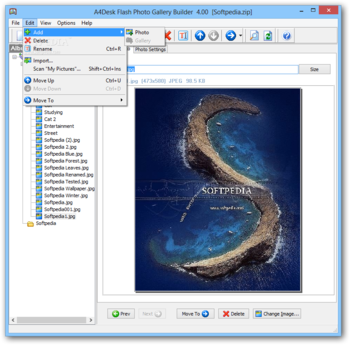 A4Desk Flash Photo Gallery Builder screenshot 6