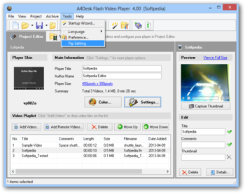 A4Desk Flash Video Player screenshot 3