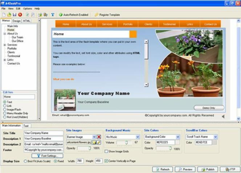 A4DeskPro Flash Website Builder screenshot 3
