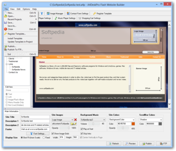 A4DeskPro Flash Website Builder screenshot 4