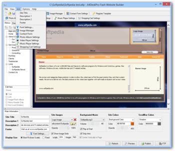 A4DeskPro Flash Website Builder screenshot 5