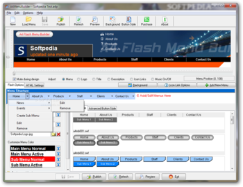 A4MenuBuilder screenshot 2