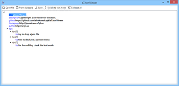 a7 JsonViewer screenshot