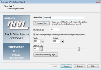 AAA Web Album screenshot 2