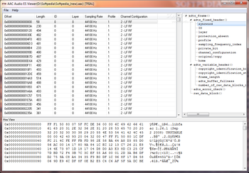 AAC Audio ES Viewer screenshot