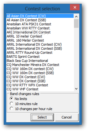 AALog contest module screenshot 3
