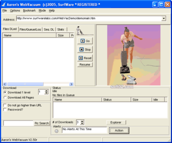 Aarons WebVacuum screenshot 3
