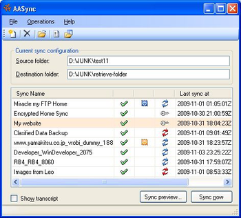 AASync screenshot