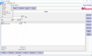 Abacre Cash Register screenshot 2
