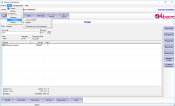 Abacre Cash Register screenshot 4