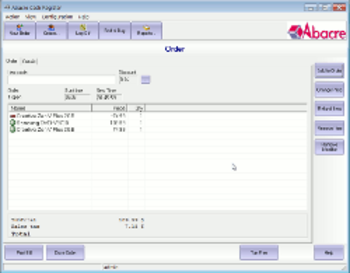Abacre Cash Register screenshot