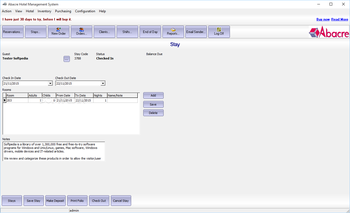 Abacre Hotel Management System screenshot 2