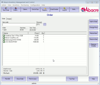Abacre Inventory Management and Control screenshot