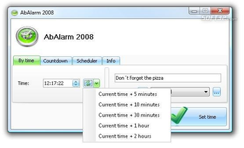 AbAlarm 2010 screenshot 2