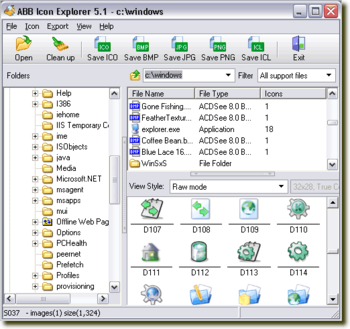 ABB Icon Explorer screenshot