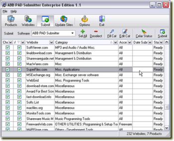 ABB PAD Submitter screenshot