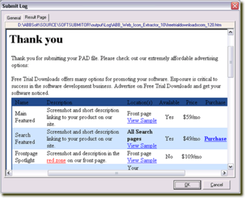 ABB PADSubmitter screenshot