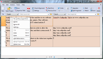 ABBYY Aligner screenshot 4