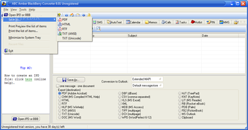ABC Amber BlackBerry Converter screenshot