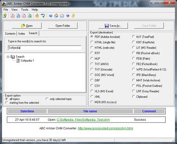 ABC Amber CHM Converter screenshot 2