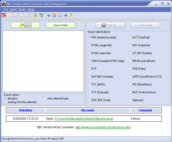 ABC Amber ePub Converter screenshot