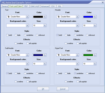 ABC Amber Excel Converter screenshot 4