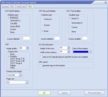 ABC Amber iCalendar Converter screenshot 5