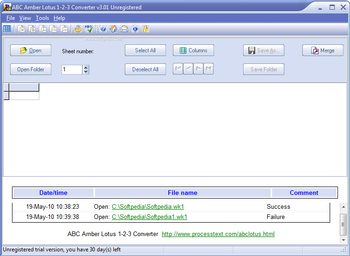 ABC Amber Lotus 1-2-3 Converter screenshot