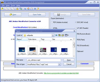 ABC Amber WordPerfect Converter screenshot