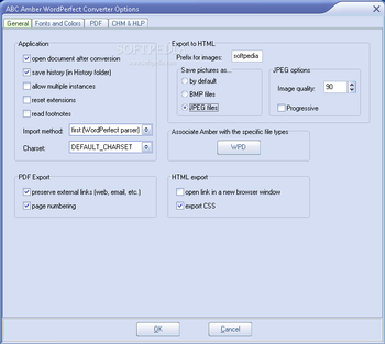 ABC Amber WordPerfect Converter screenshot 3