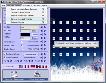 ABC Calendar Maker screenshot 2