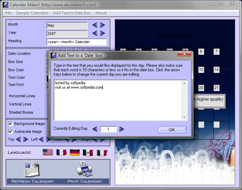 ABC Calendar Maker screenshot 3