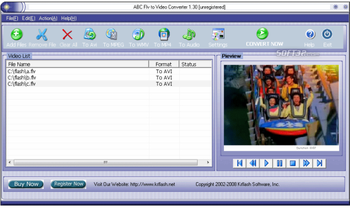 ABC FLV to Video Converter screenshot 2