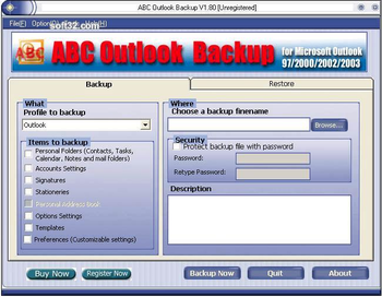 ABC Outlook Backup screenshot 3