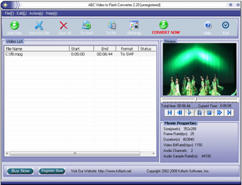 ABC Video to Flash Converter screenshot 2