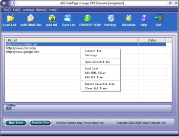 ABC Webpage to Image & PDF Converter screenshot
