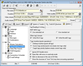 abcAVI Tag Editor screenshot 6