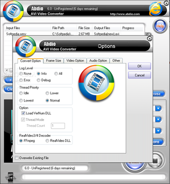 Abdio AVI Video Converter screenshot 2