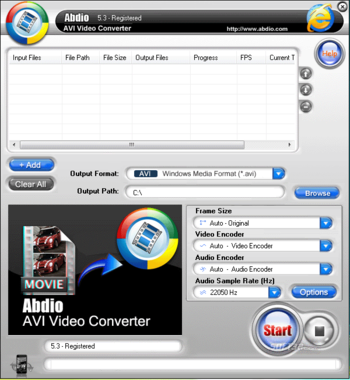 Abdio AVI Video Converter screenshot 3