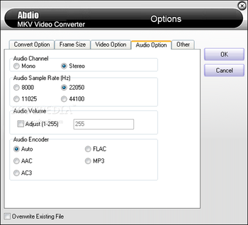 Abdio MKV Video Converter screenshot 5