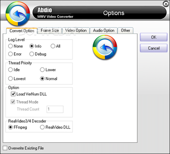 Abdio WMV Video Converter screenshot 6