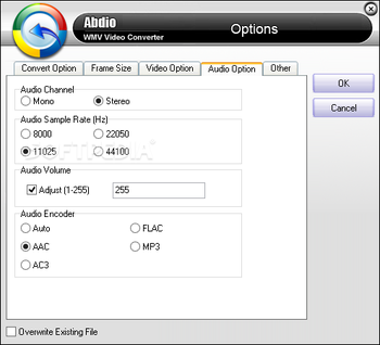 Abdio WMV Video Converter screenshot 7