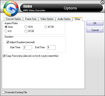 Abdio WMV Video Converter screenshot 8