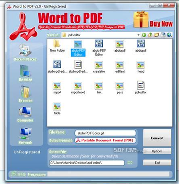 Abdio Word to PDF screenshot 2